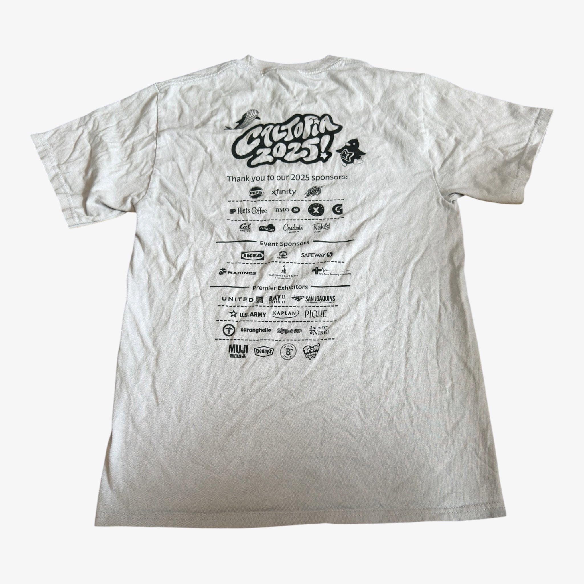 UC Berkeley "Caltopia 2025!" T-Shirt Grey Size: S