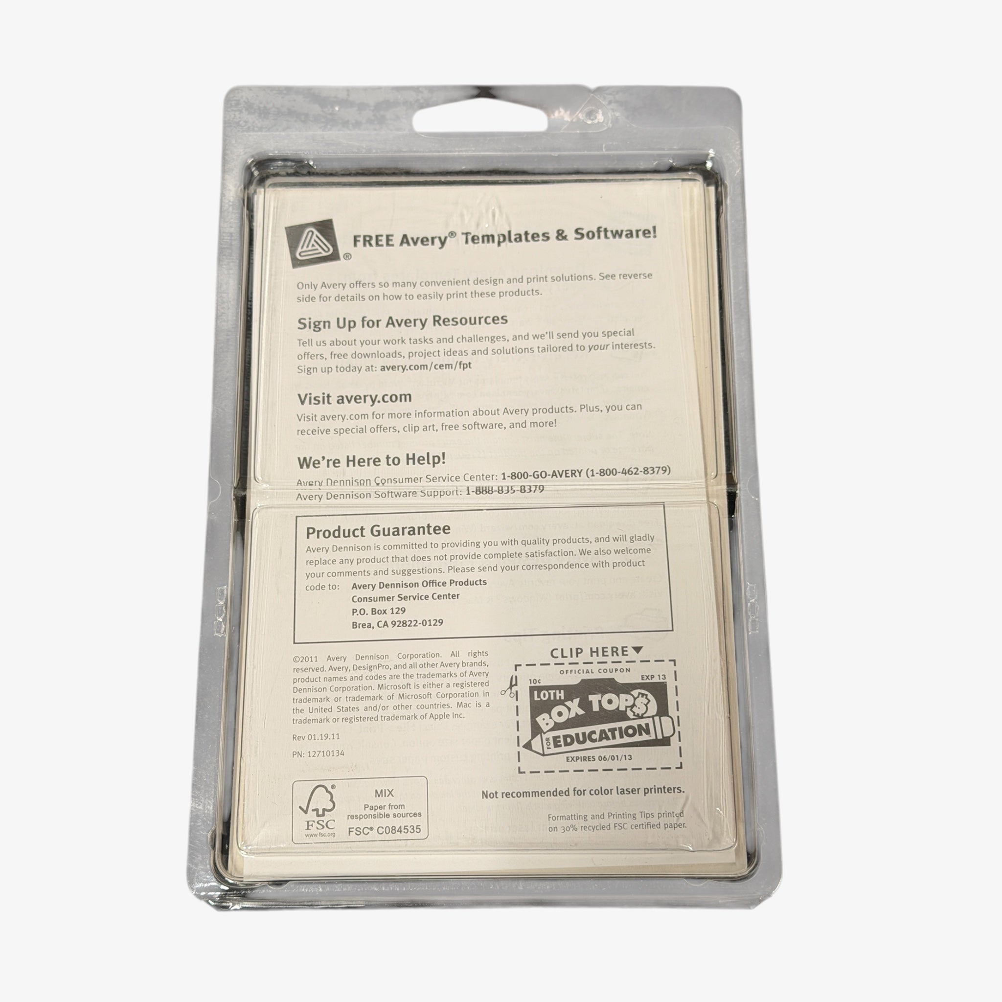 Avery 5200 Permanent File Folder Labels Featuring a Blue Border
