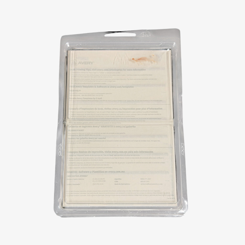 Avery 5201 White Permanent File Folder Labels with a Red Stripe
