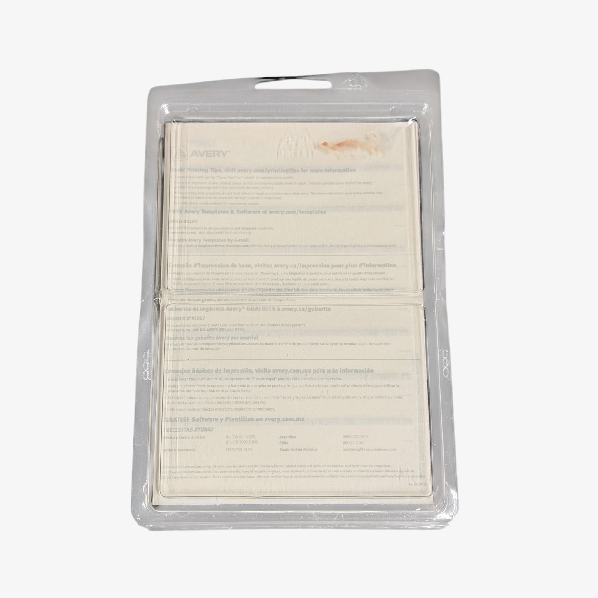 Avery 5201 White Permanent File Folder Labels with a Red Stripe