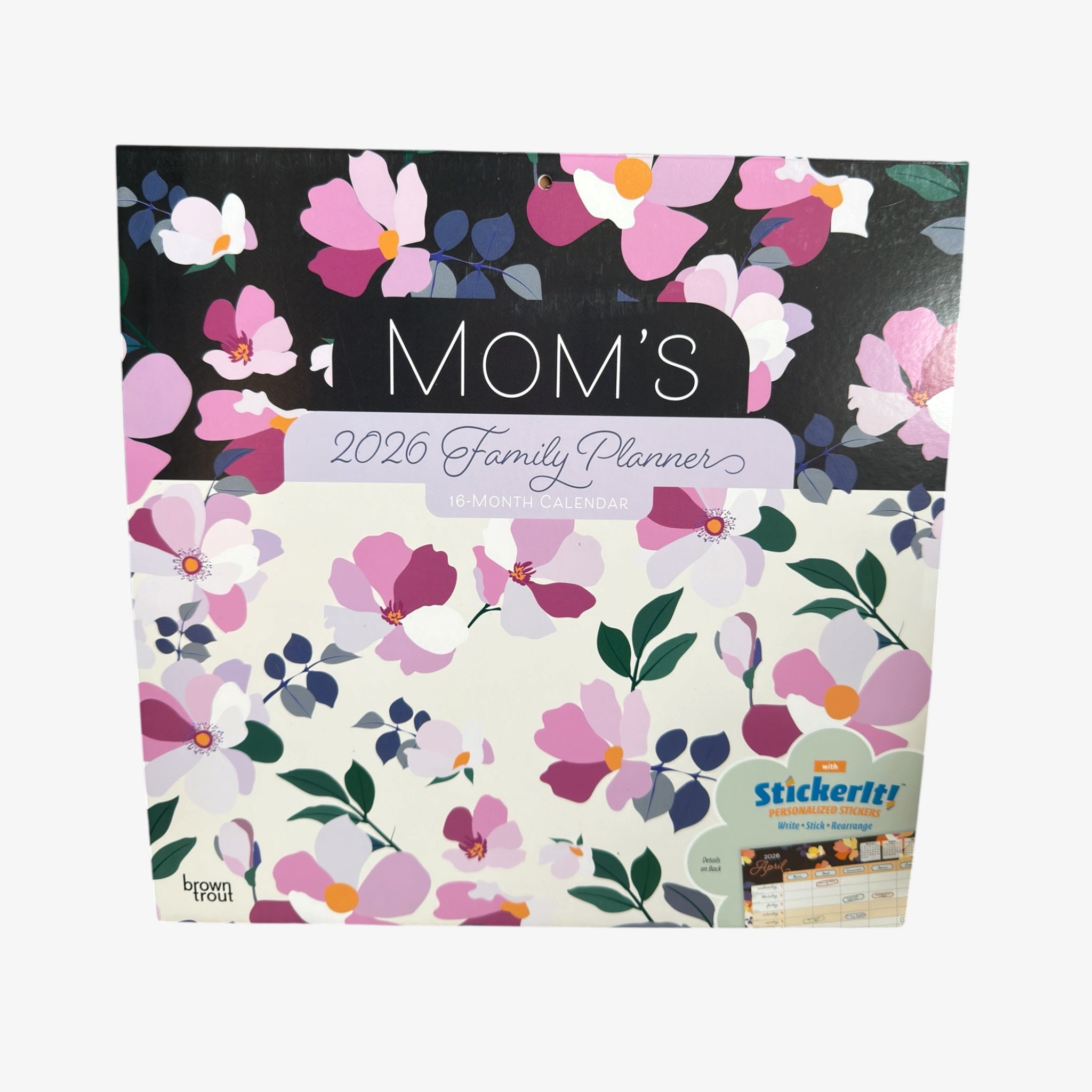 BrownTrout Mom's 2026 Family Planner 12" x 12"