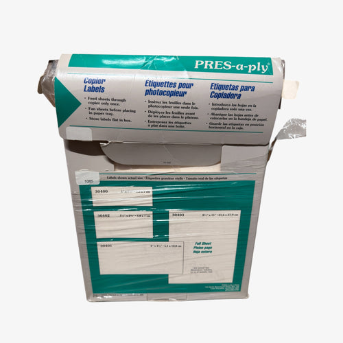Avery® Pres-A-Ply Copier Labels, 1 x 2-3/4, White, 3300/Box AVE30400