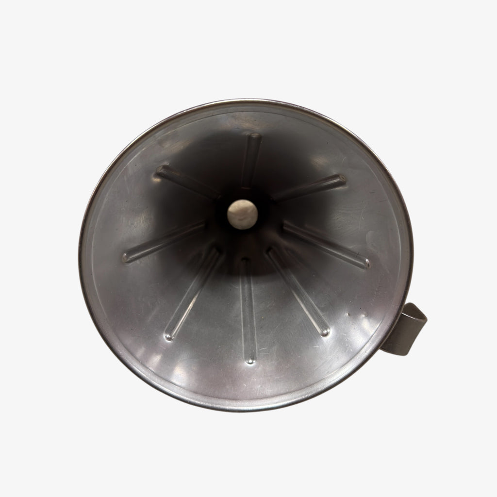 Stainless Steel Industrial Funnel with a Side Handle