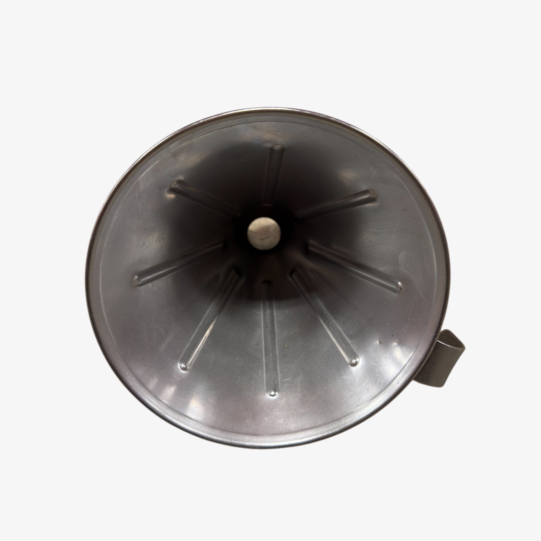 Stainless Steel Industrial Funnel with a Side Handle