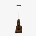 Brown Electric Milk Frother w/Stand
