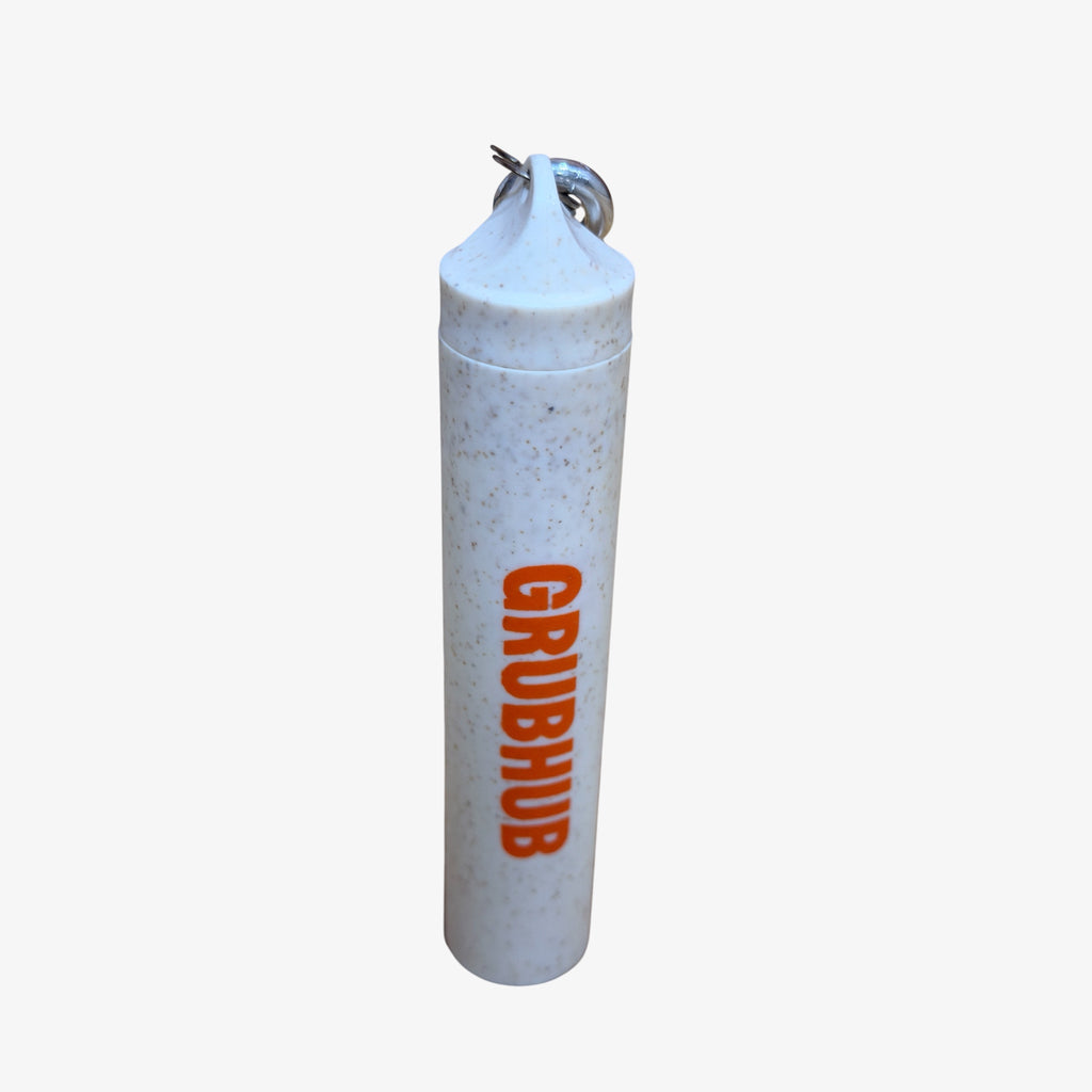 GrubHub Plastic Reusable Straw Keychain