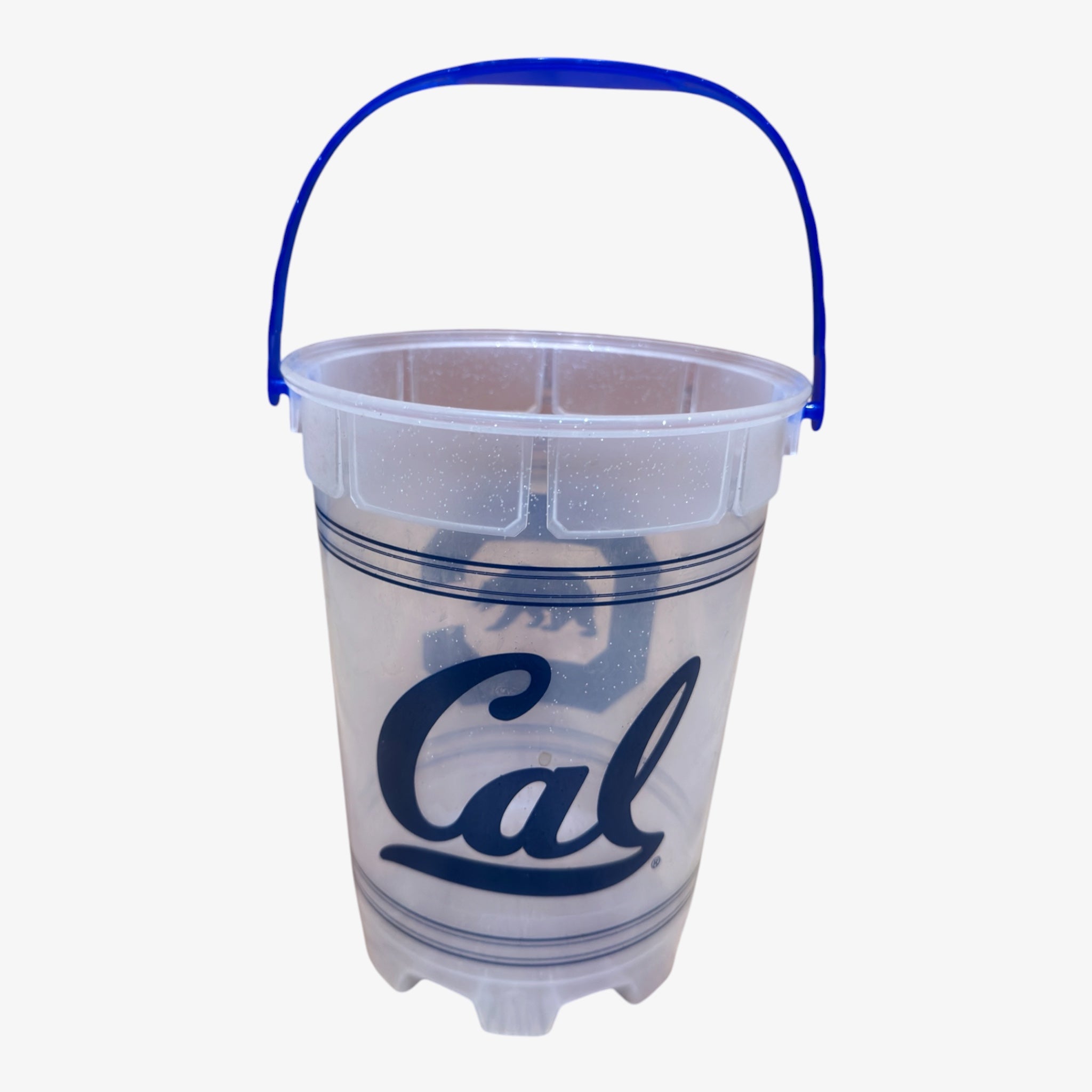 Cal Plastic Drink Ice Bucket with Blue Handle