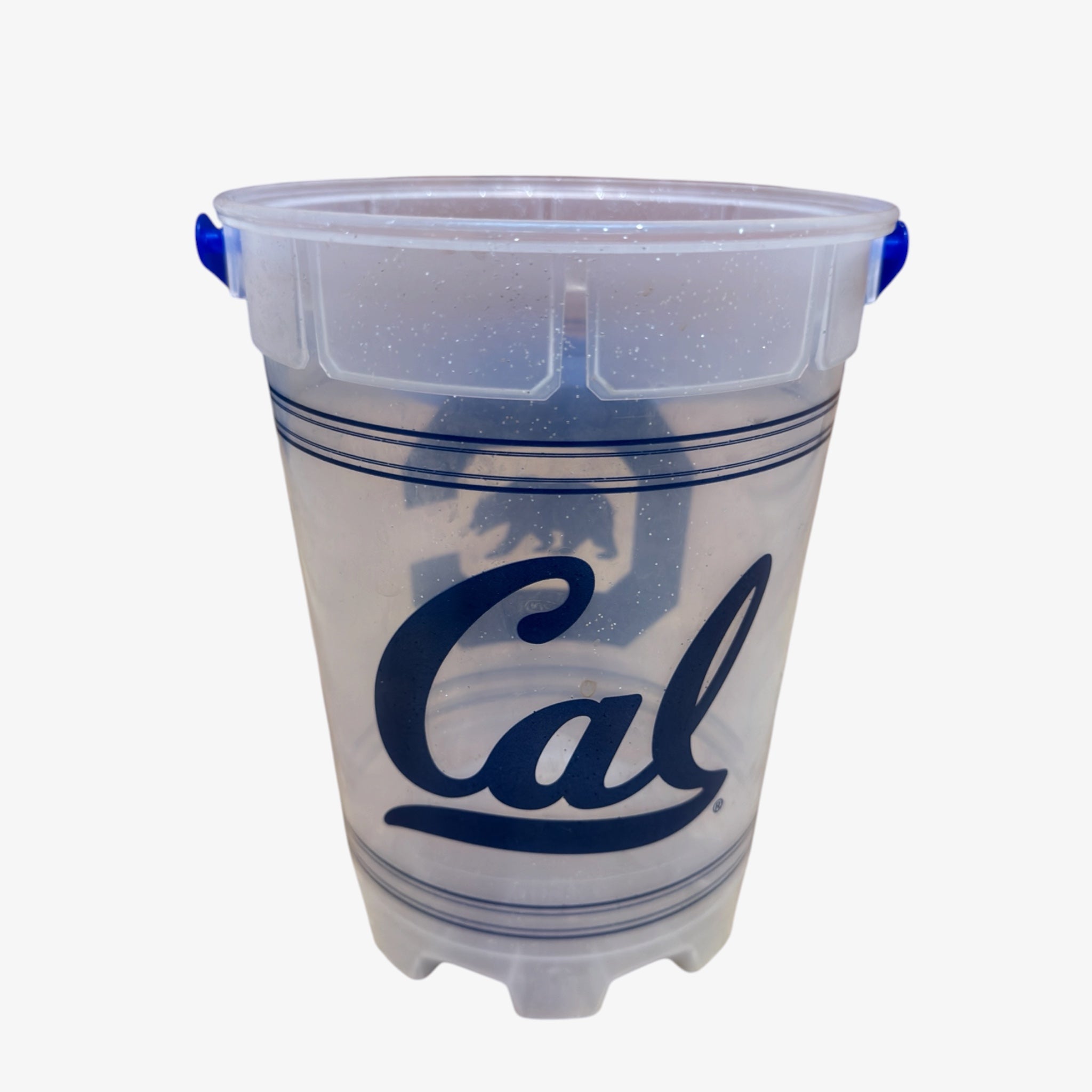 Cal Plastic Drink Ice Bucket with Blue Handle
