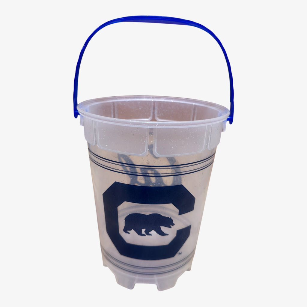 Cal Plastic Drink Ice Bucket with Blue Handle