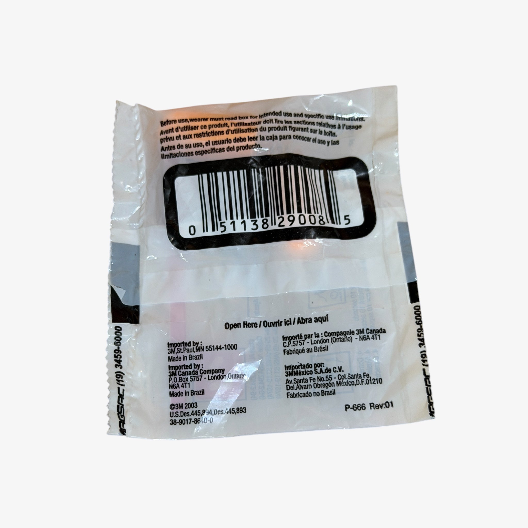 3M 1100 Disposable Foam Earplugs 1 Pair