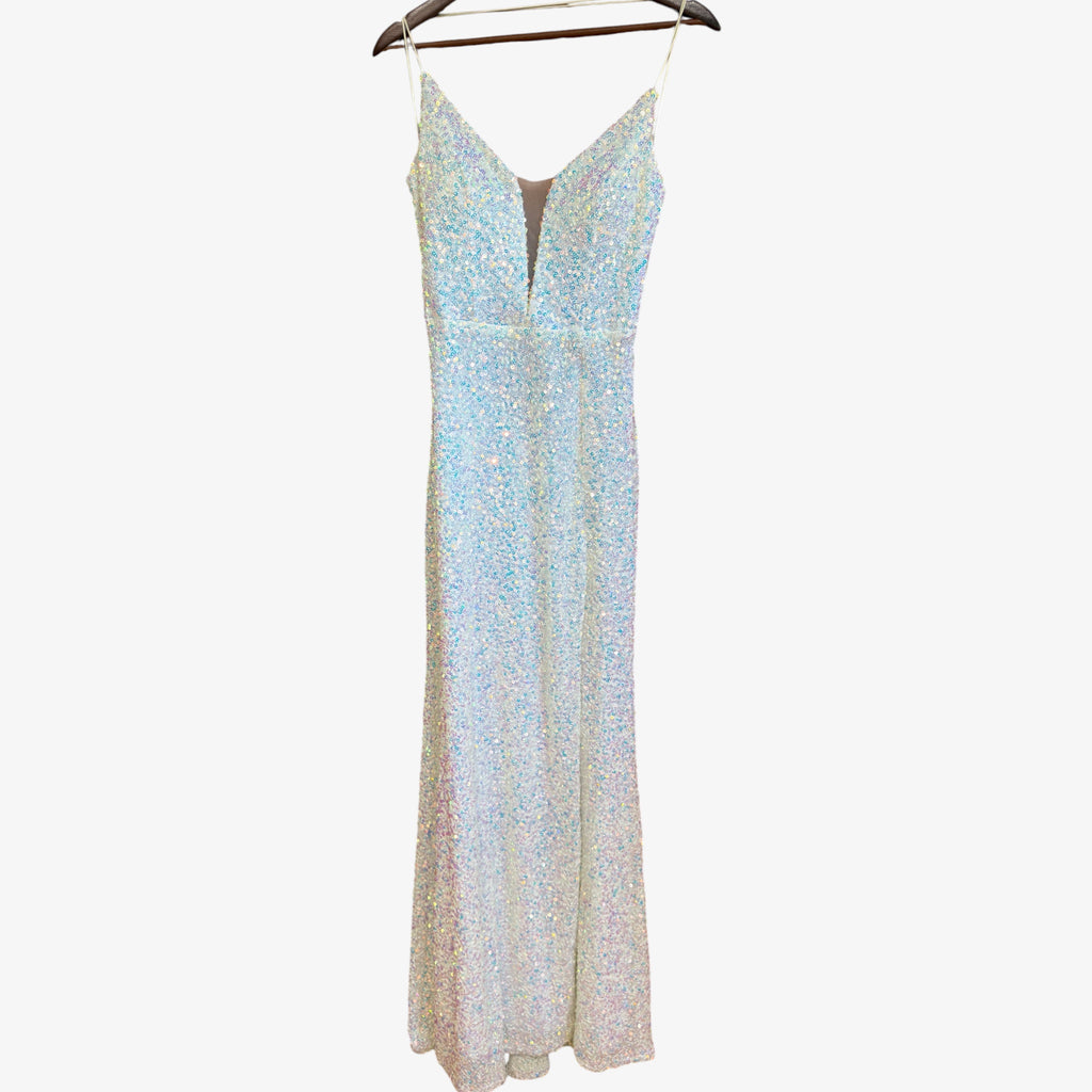 Adeline Formal Sequin Strappy Mermaid Dress from Windsor Size: M