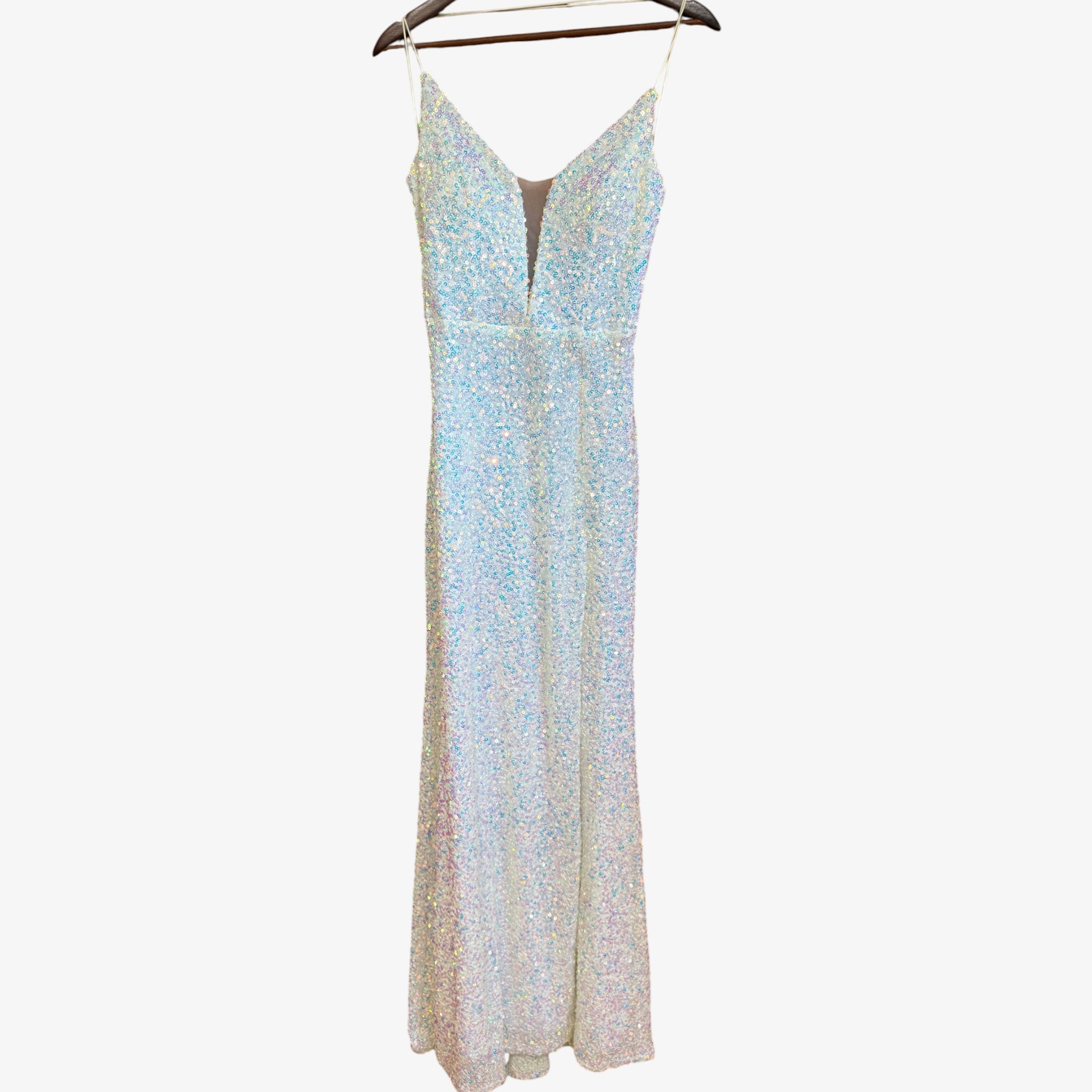 Adeline Formal Sequin Strappy Mermaid Dress from Windsor Size: M