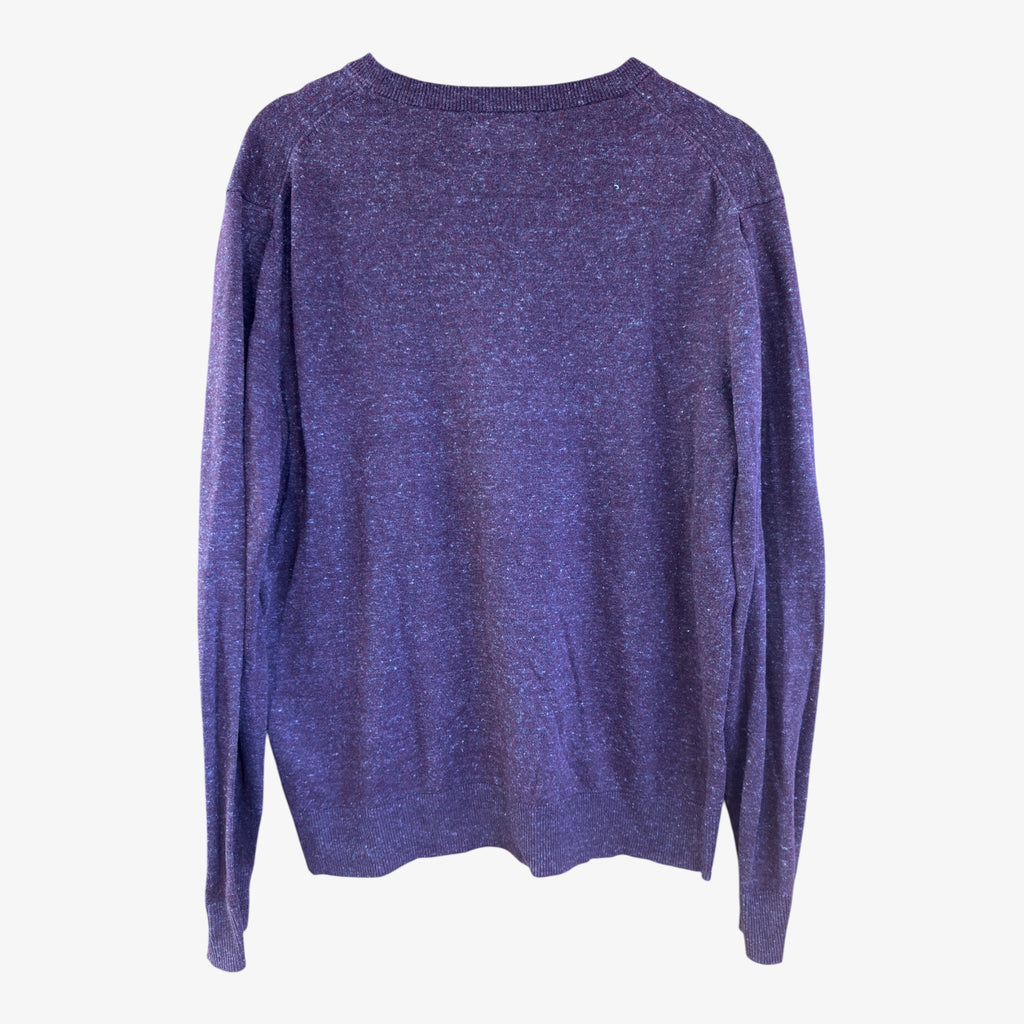 Old Navy Men's V-neck Sweater Heather Camel Size: M