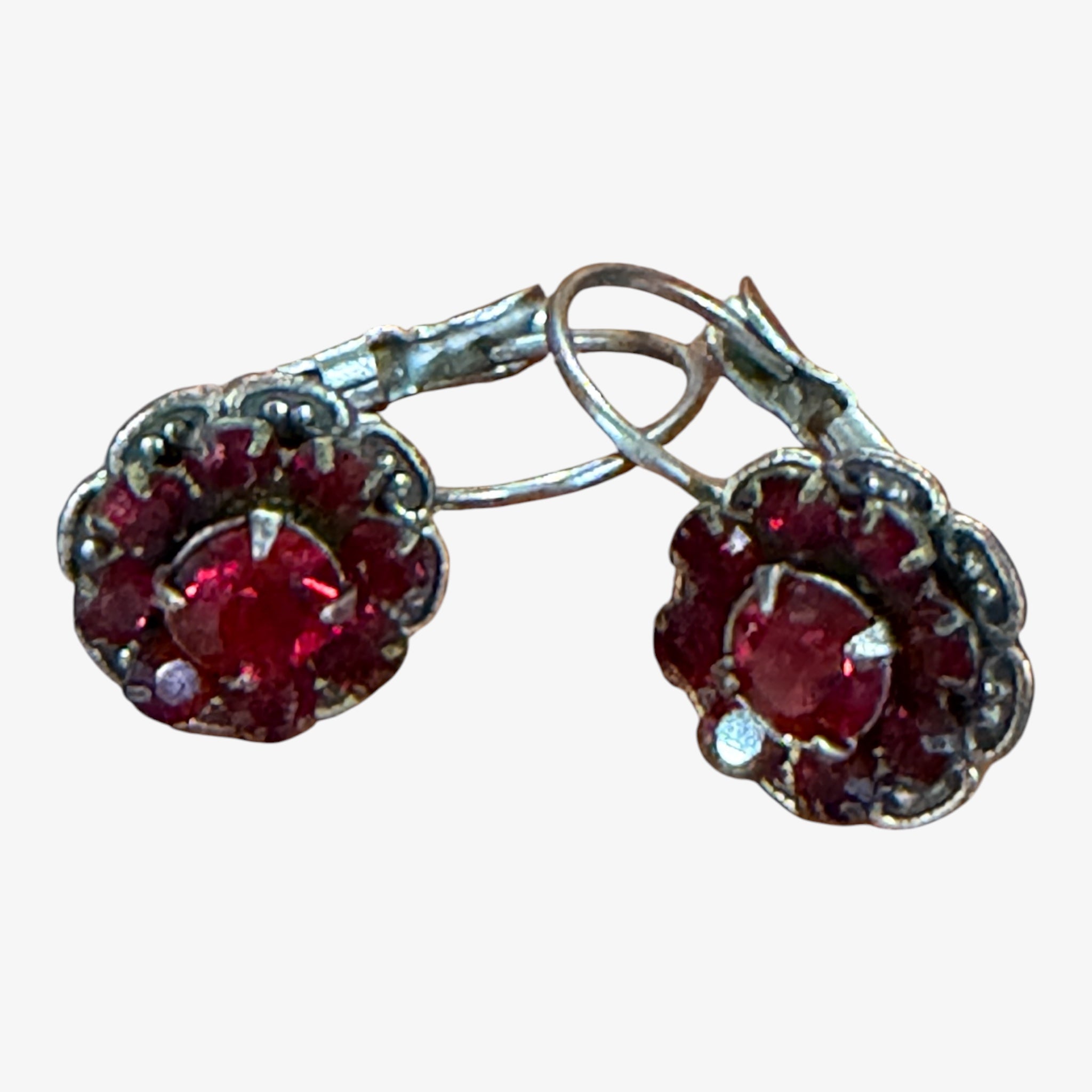 Victorian Style Silver Plated Earrings