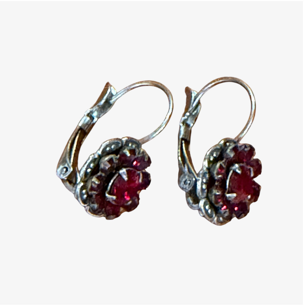 Victorian Style Silver Plated Earrings