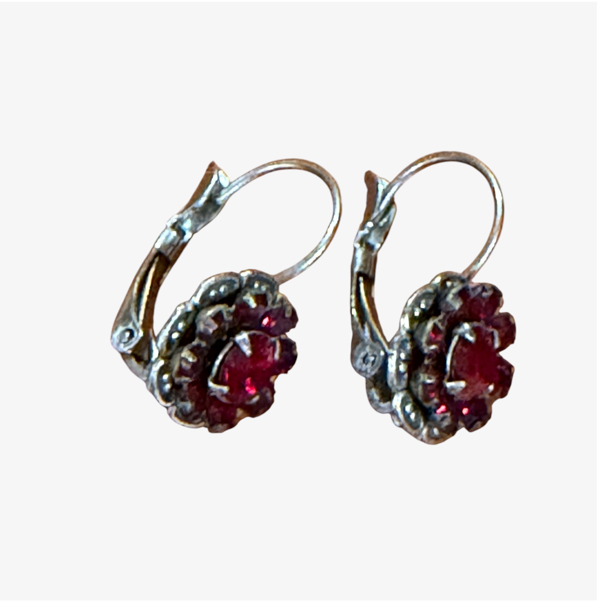 Victorian Style Silver Plated Earrings