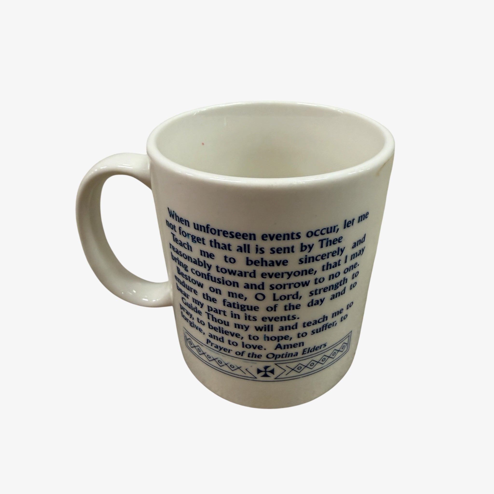 The "Morning Prayer of the Optina Elders" Ceramic Mug 11 oz
