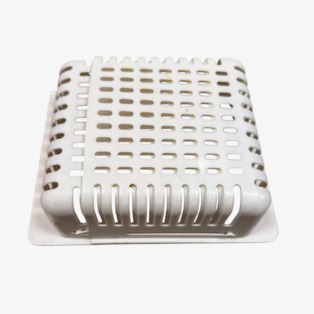 White Plastic Retractable Refrigerator Drawer Organizer for Fruit and Vegetable
