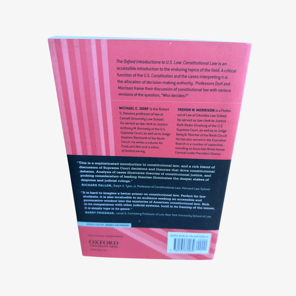 The Oxford Introductions to U.S. Law: Constitutional Law