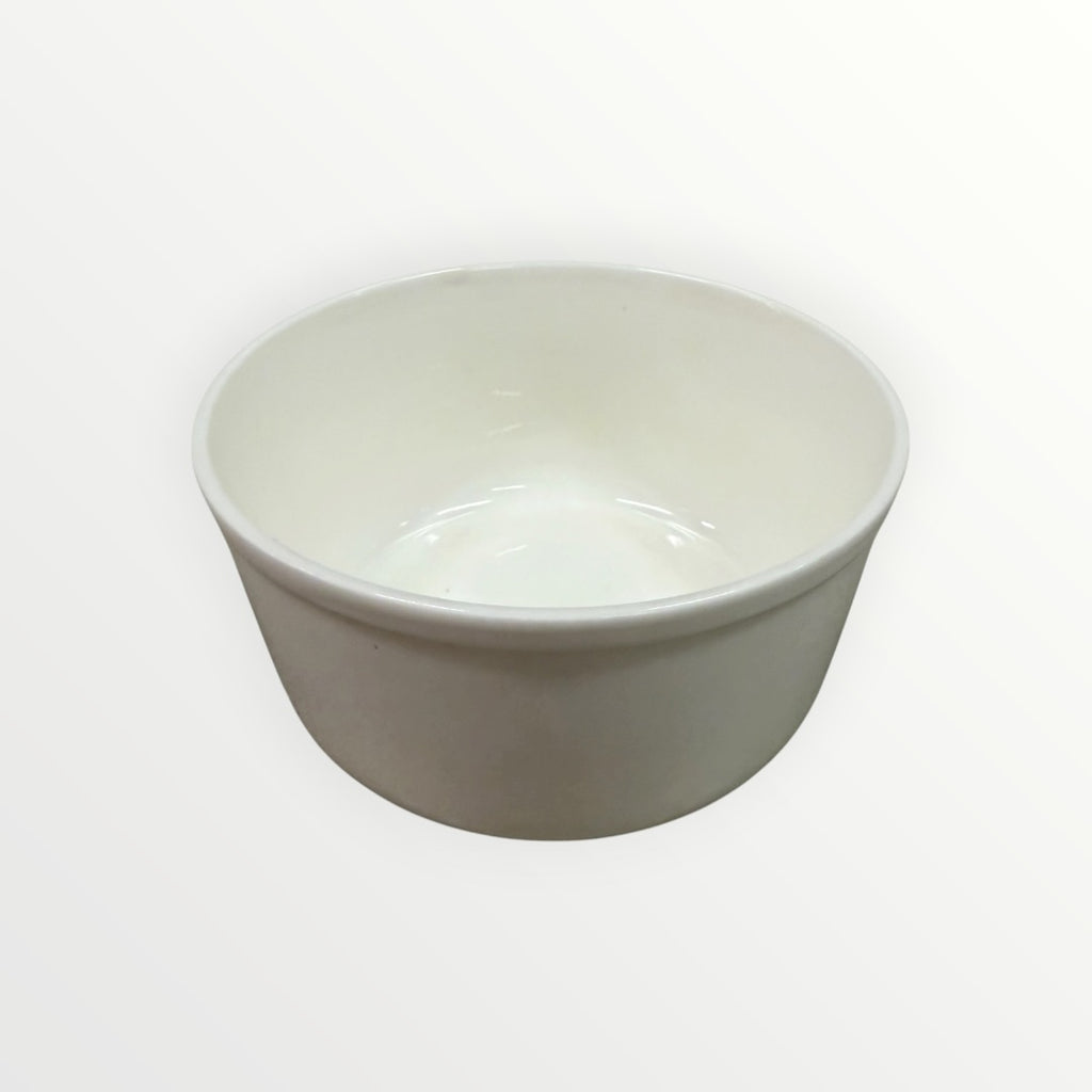 White Ceramic Mixing Bowl 5"D x 2.75"H