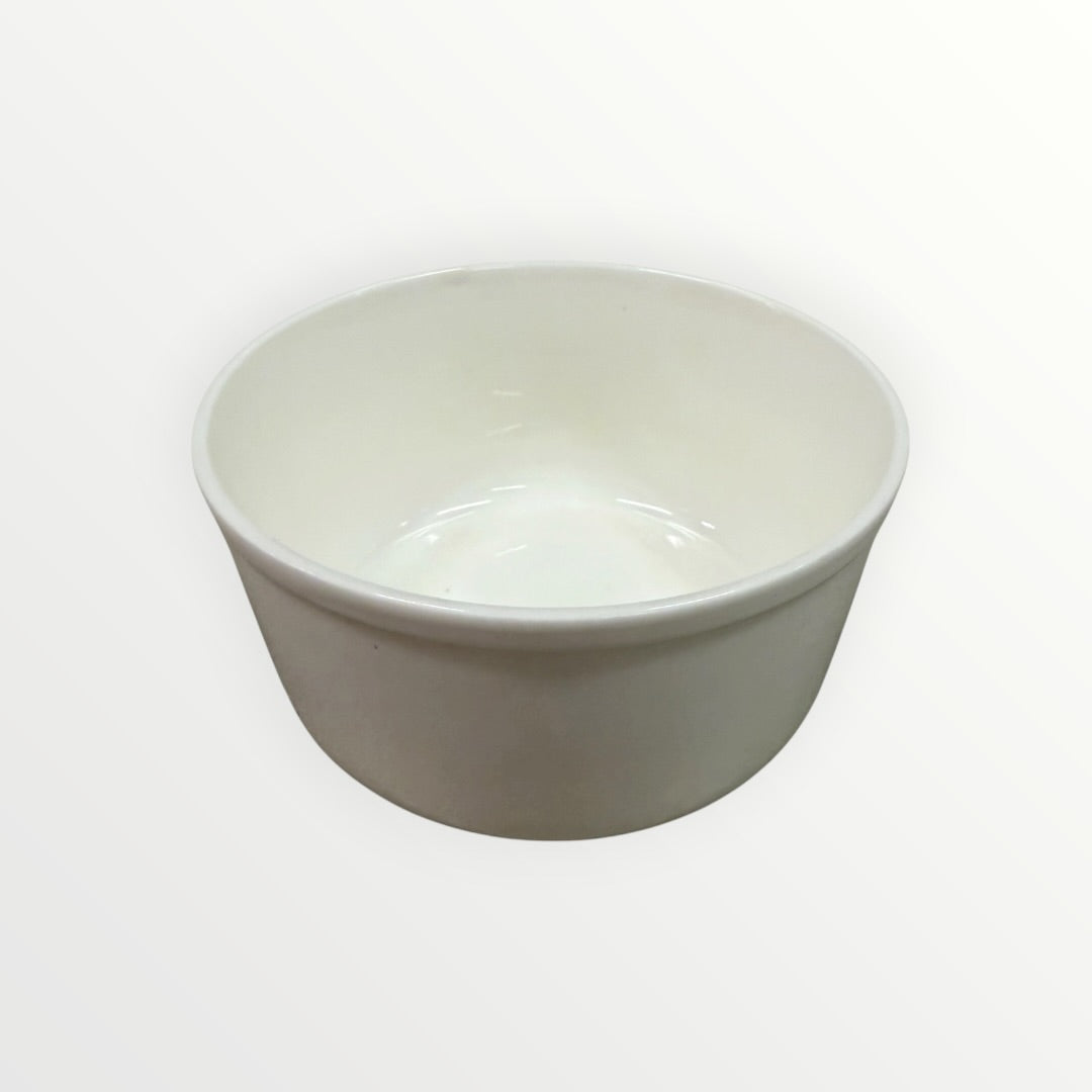 White Ceramic Mixing Bowl 5"D x 2.75"H