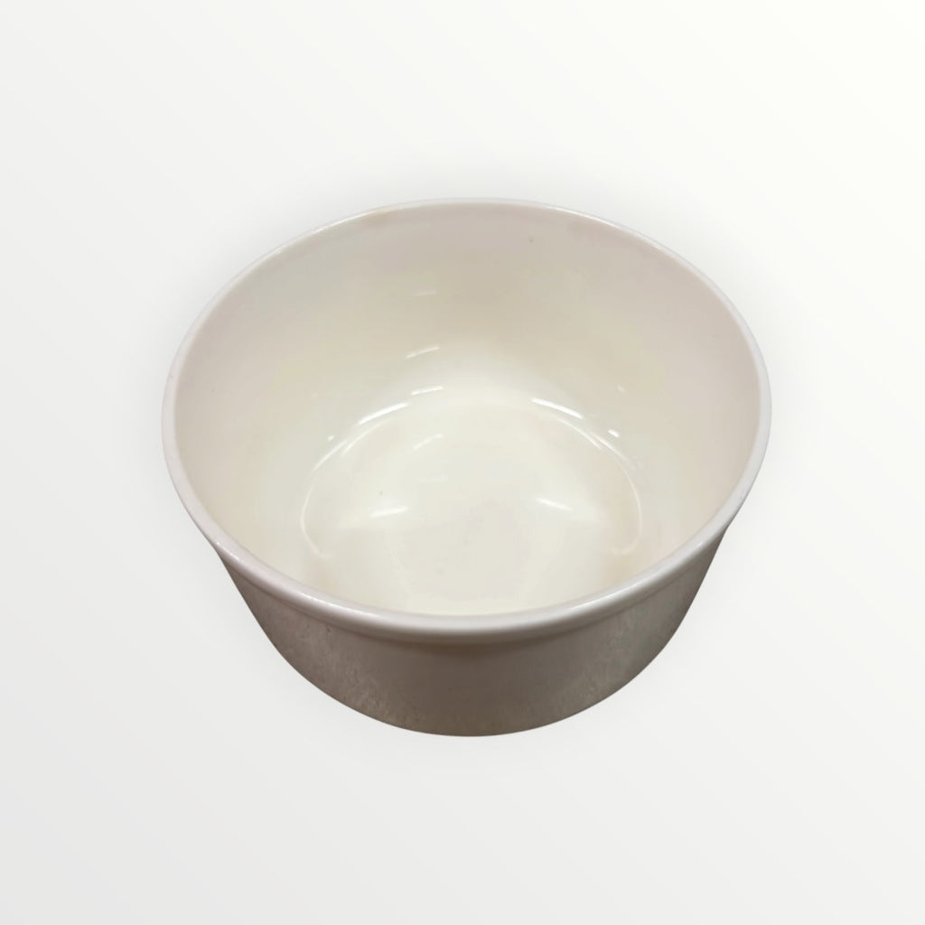 White Ceramic Mixing Bowl 5"D x 2.75"H