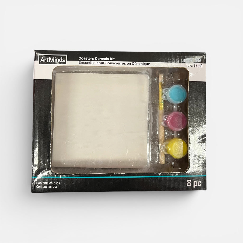 ArtMinds Ceramic Coaster Painting Kit 8pc
