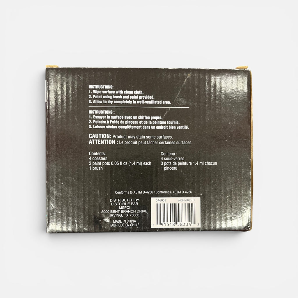 ArtMinds Ceramic Coaster Painting Kit 8pc