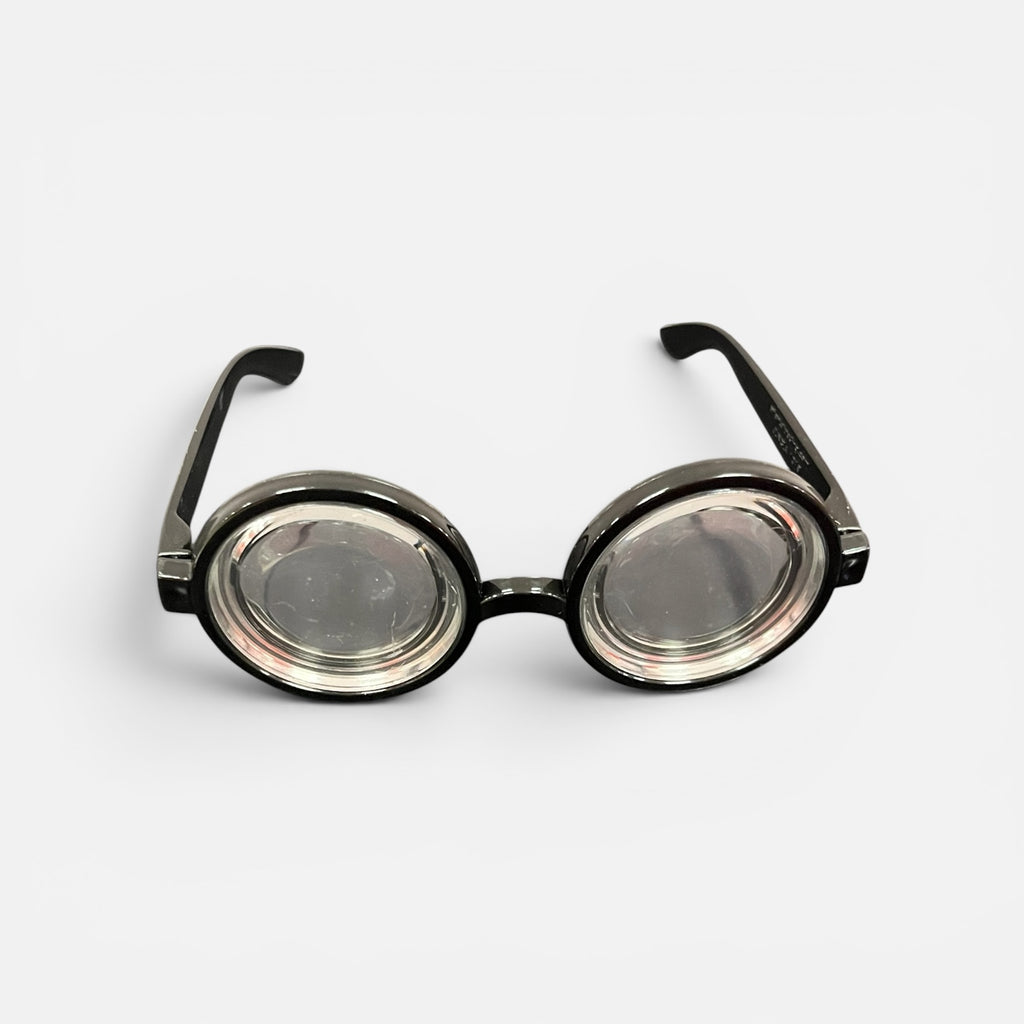 "Bug Eye" Distortion Glasses Funny Magnifying Alien Costume Cosplay Clear Lenses