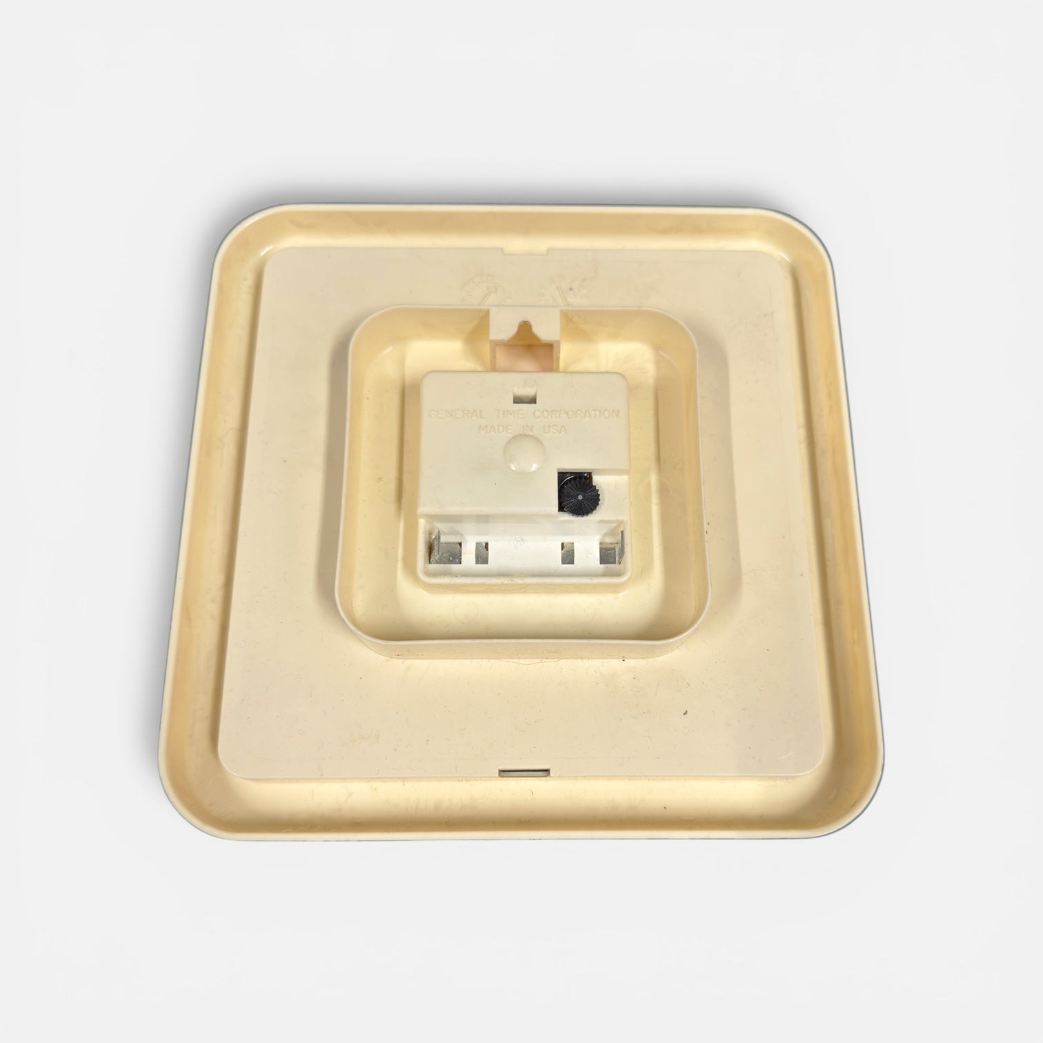 Vintage Westclox Wall Clock Plastic Frame 7" x 7"