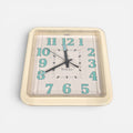 Vintage Westclox Wall Clock Plastic Frame 7" x 7"