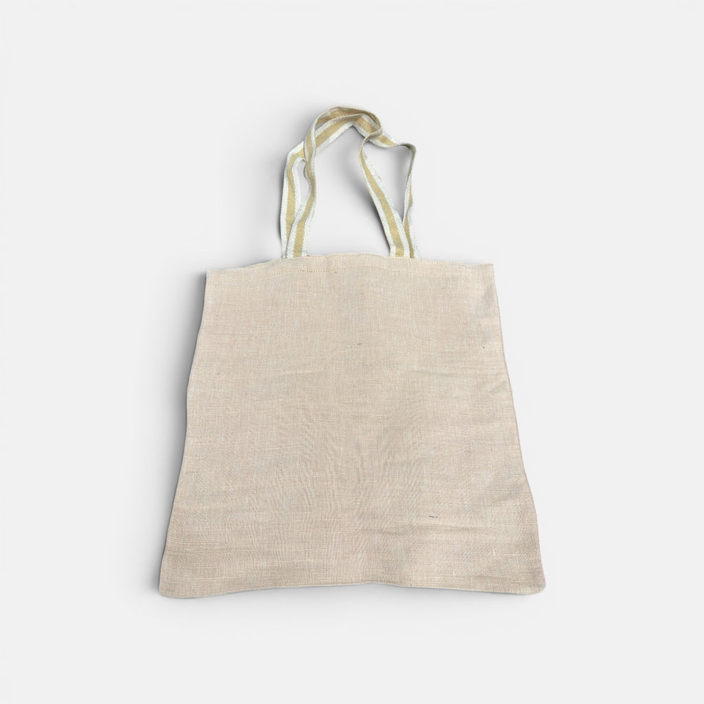 Geometric Golden Bear Cavas Tote Bag 15" x 15"