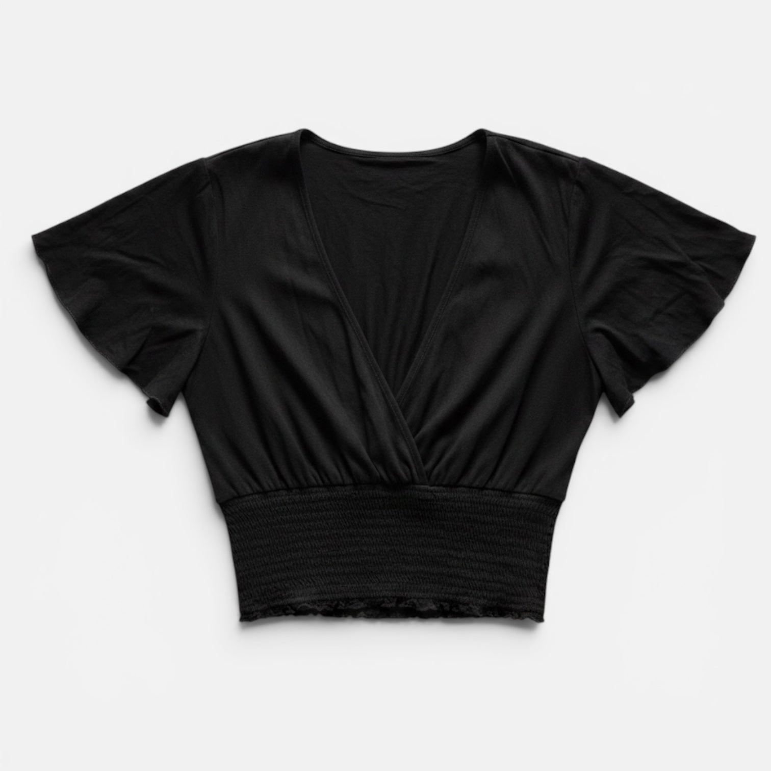Forever 21 Smocked Crop Top Size: S