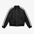 New Look Women's Black and White Striped Bomber Jacket Size: S