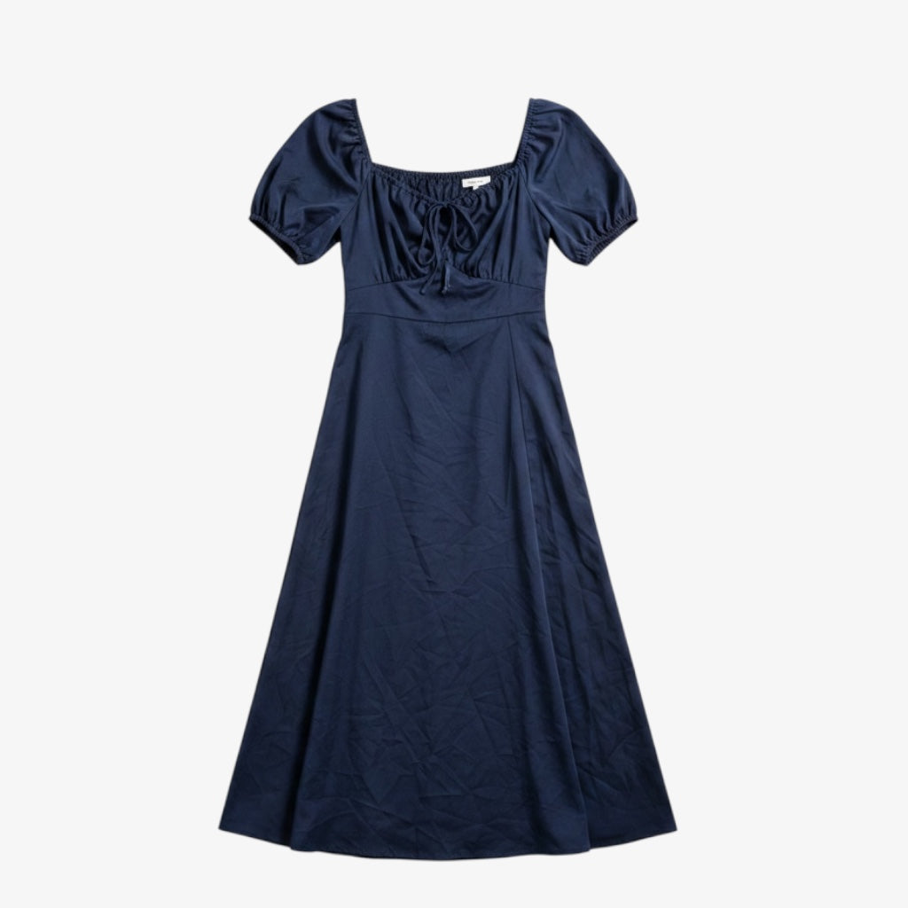 Navy Poplin Maxi Dress Size: M