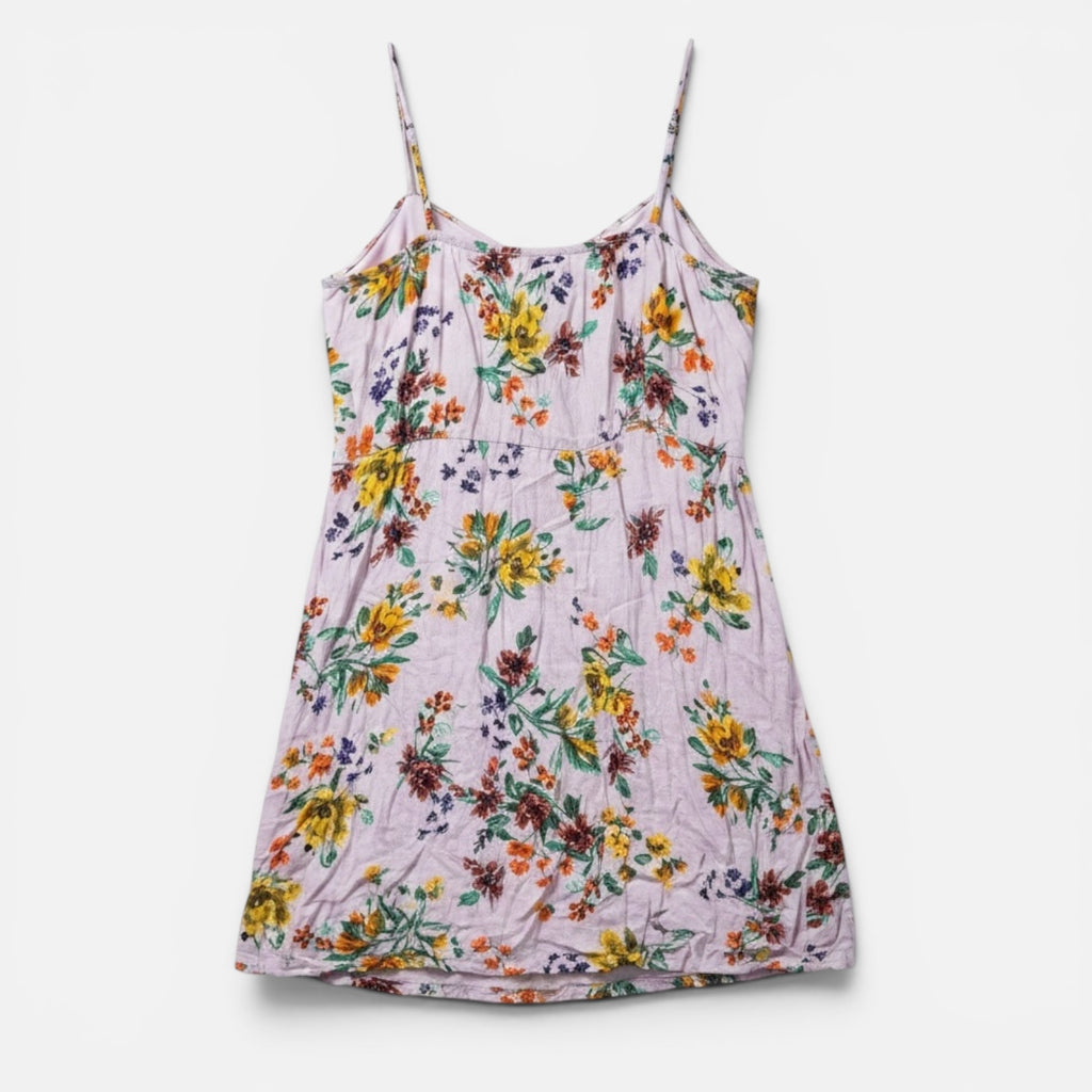 Xhilaration Floral Lavender Summer Dress Size: M