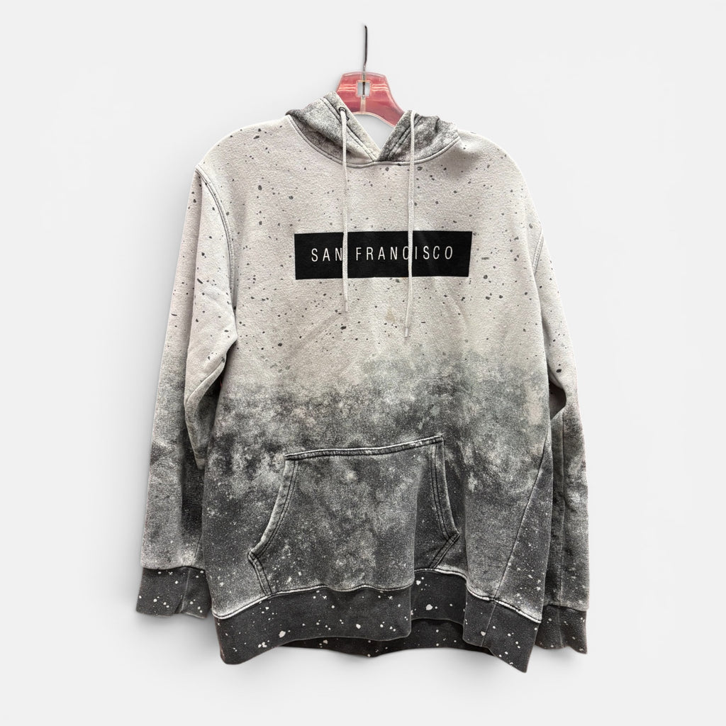 San Francisco Hoodie - Galaxy Print Black & White Size: L