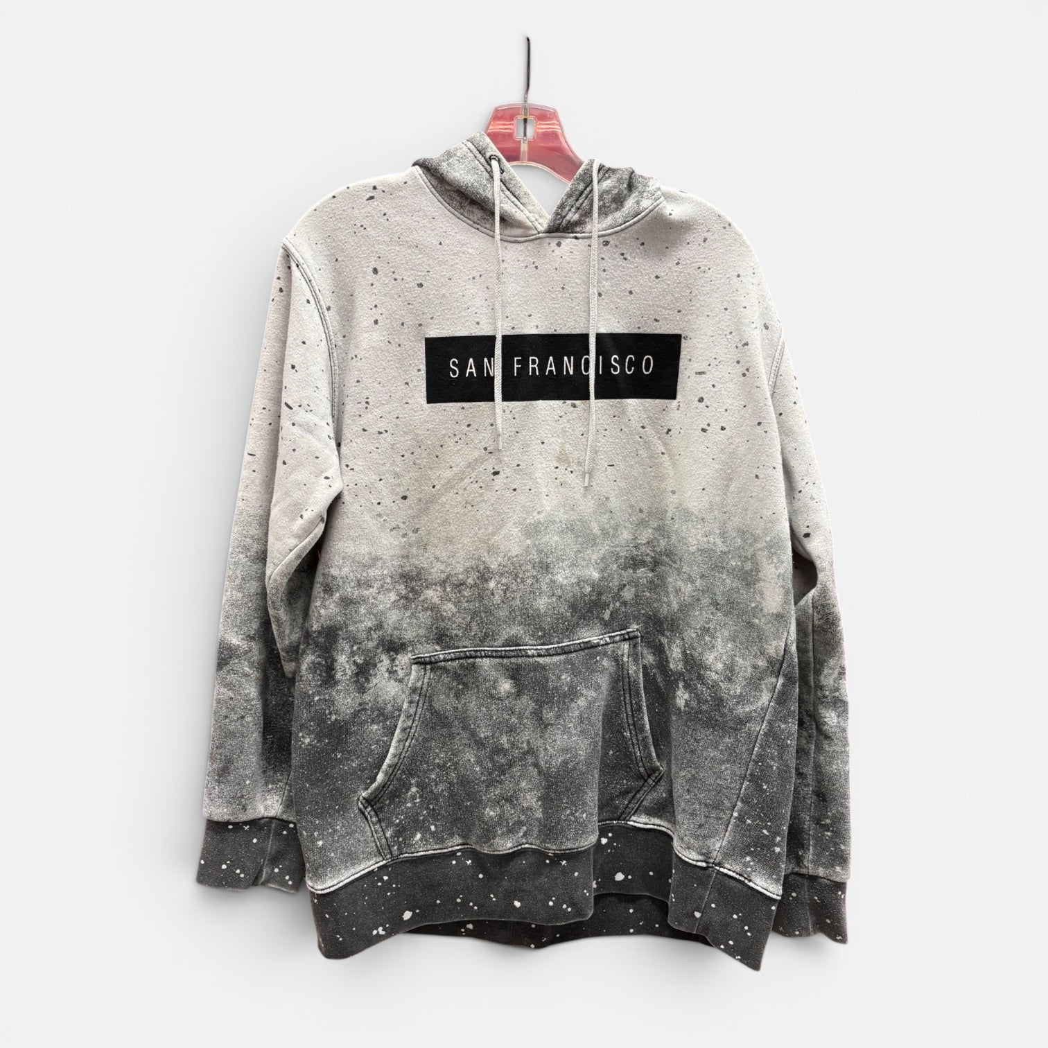 San Francisco Hoodie - Galaxy Print Black & White Size: L