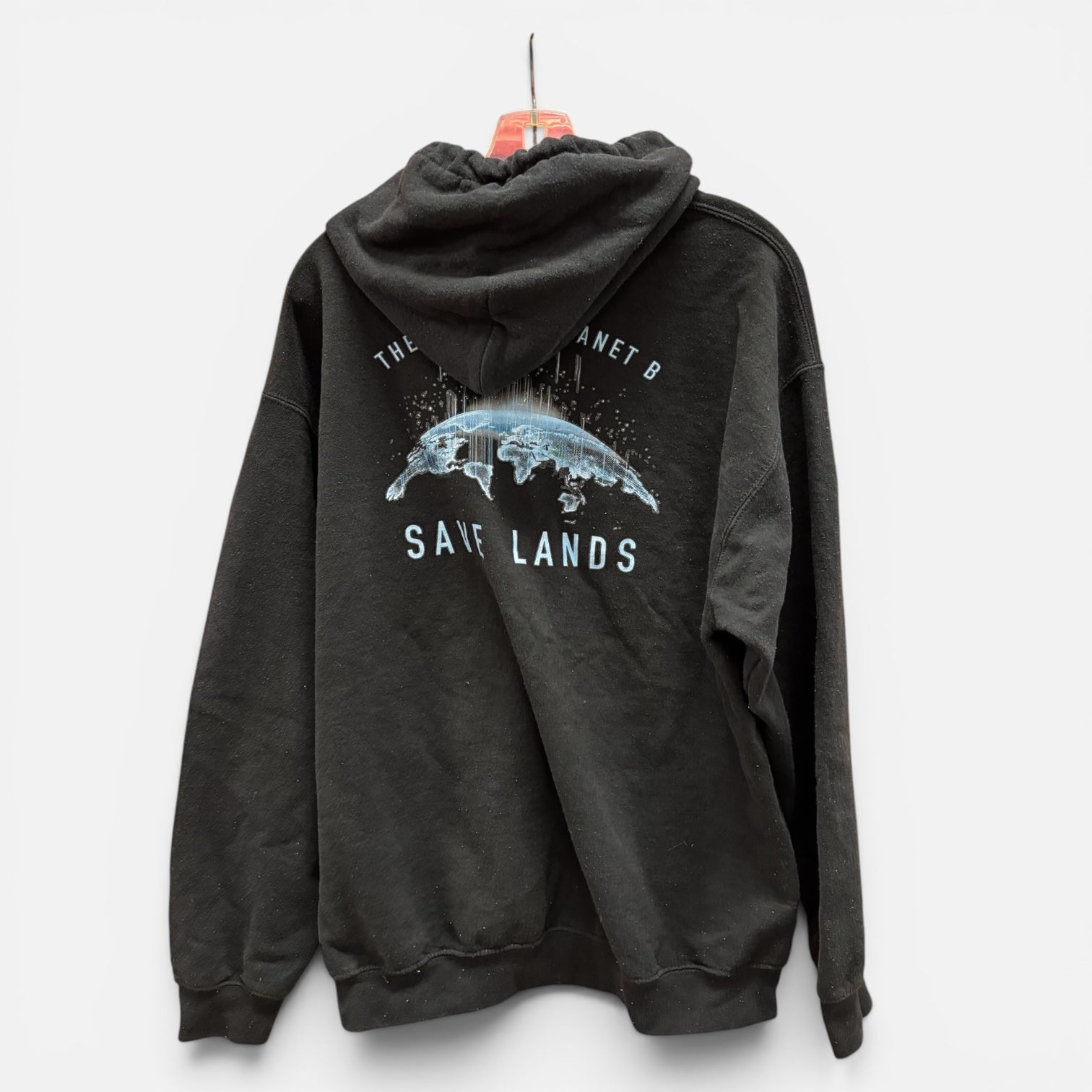 "Save Lands" Graphic Hoodie Size: XL