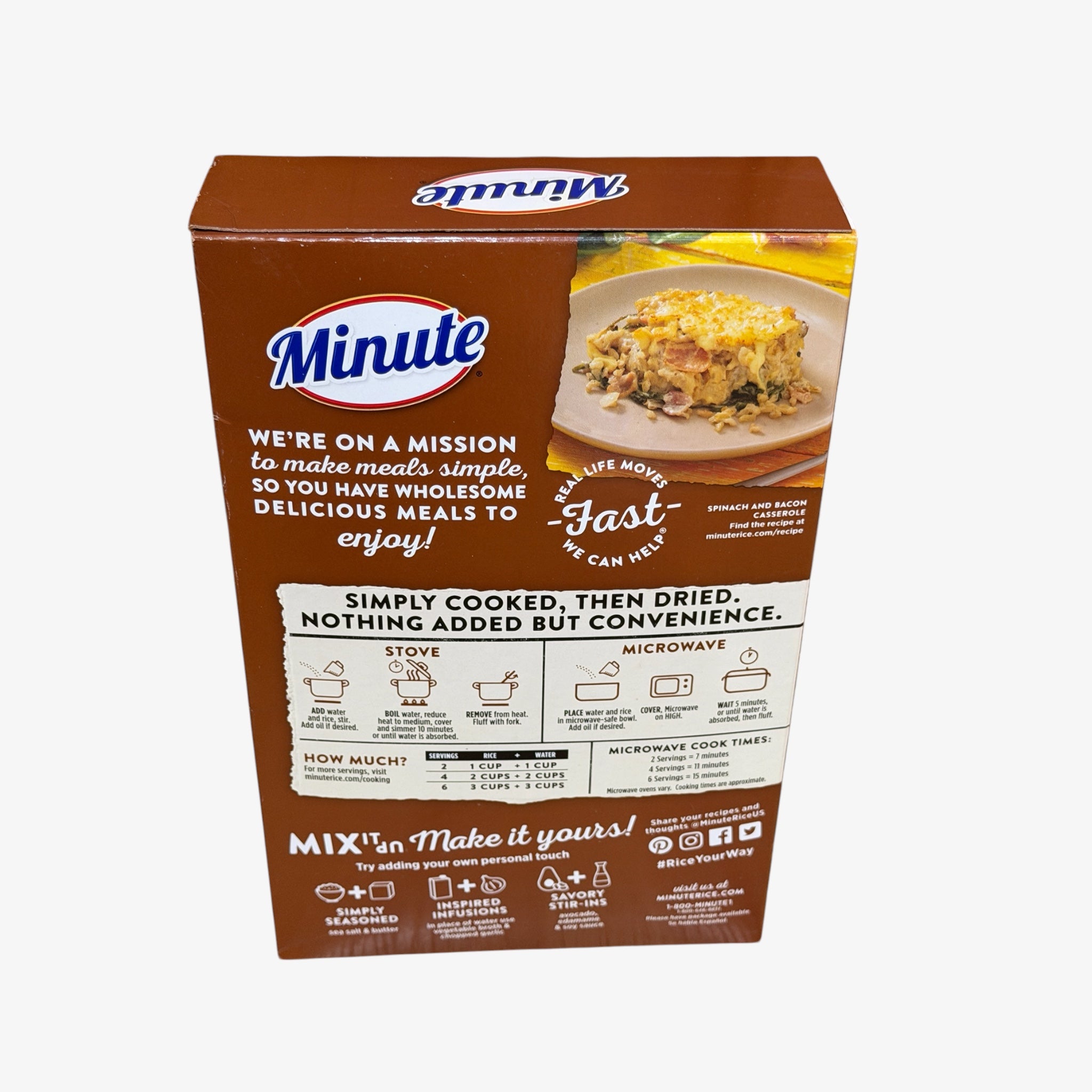 Minute Brown Rice Instant In Box 28 Oz