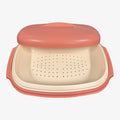 Vintage Pink Tupperware 6-cup Microwave Food Steamer Set