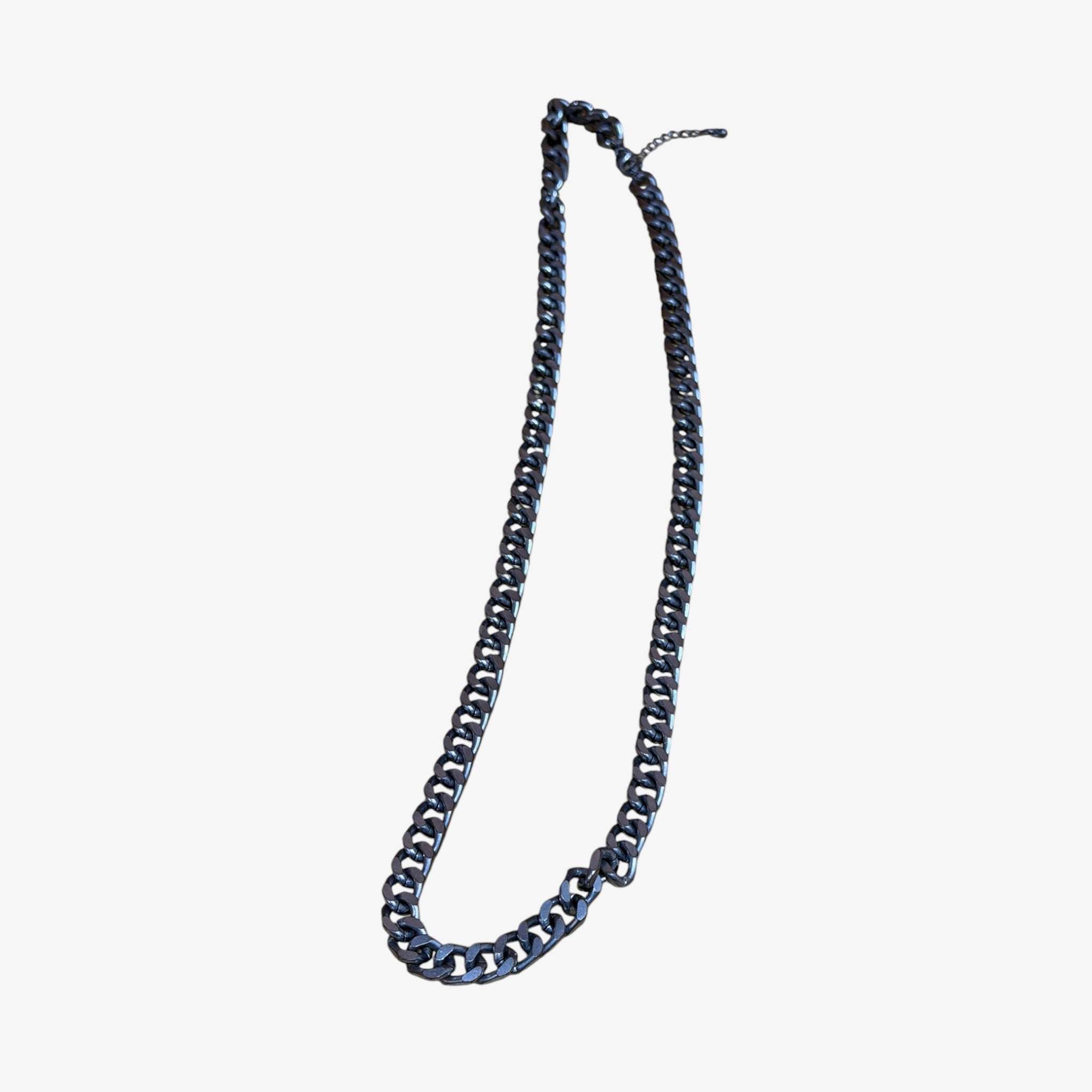 Men's Curb Chain Necklace Solid Stainless Steel 24"