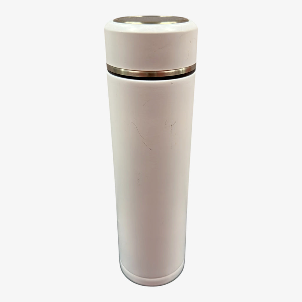 White Stainless Steel Intelligent Vacuum Water Bottle Temperature Sensing Mug for Tea Coffee Hot Cold Drinks 17oz