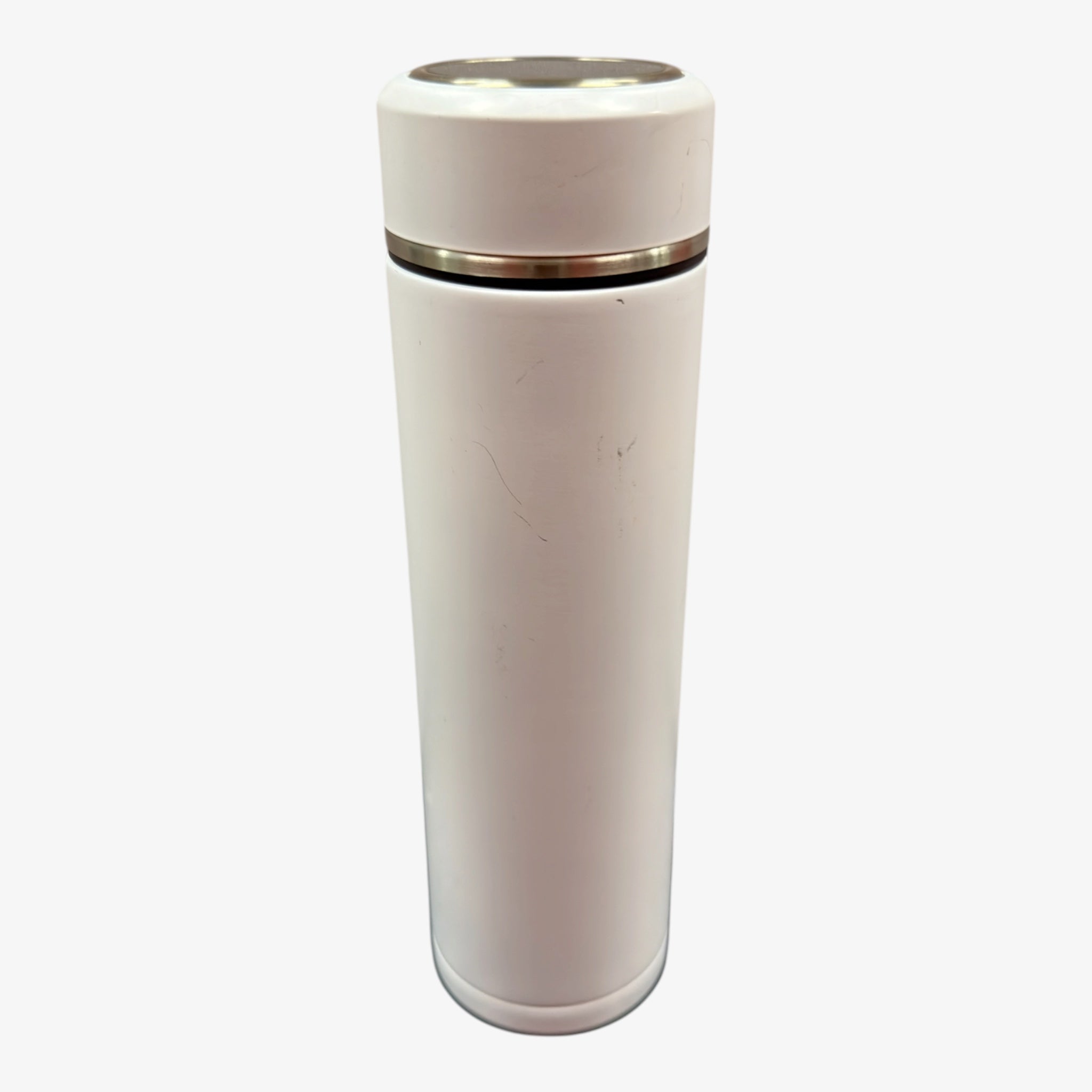 White Stainless Steel Intelligent Vacuum Water Bottle Temperature Sensing Mug for Tea Coffee Hot Cold Drinks 17oz