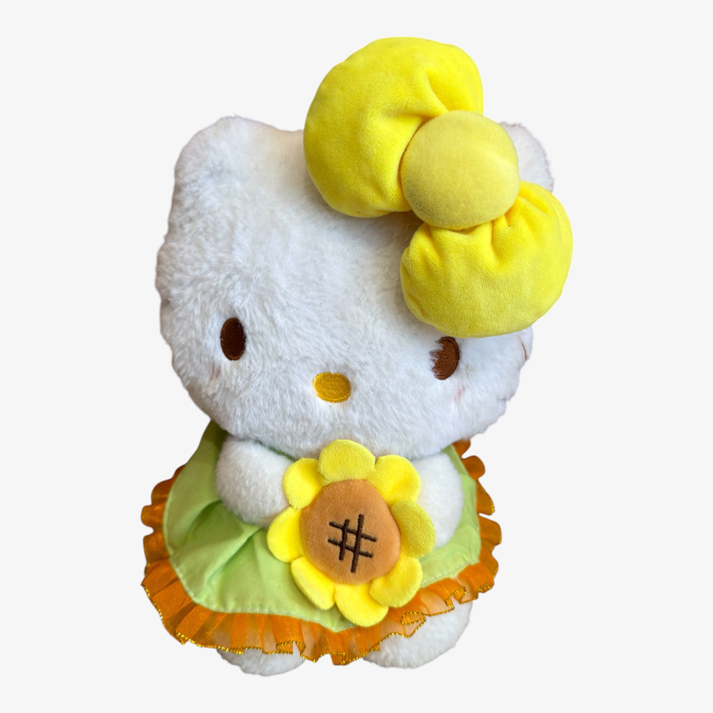Hello Kitty Spring Plush with Sunflower 8"H