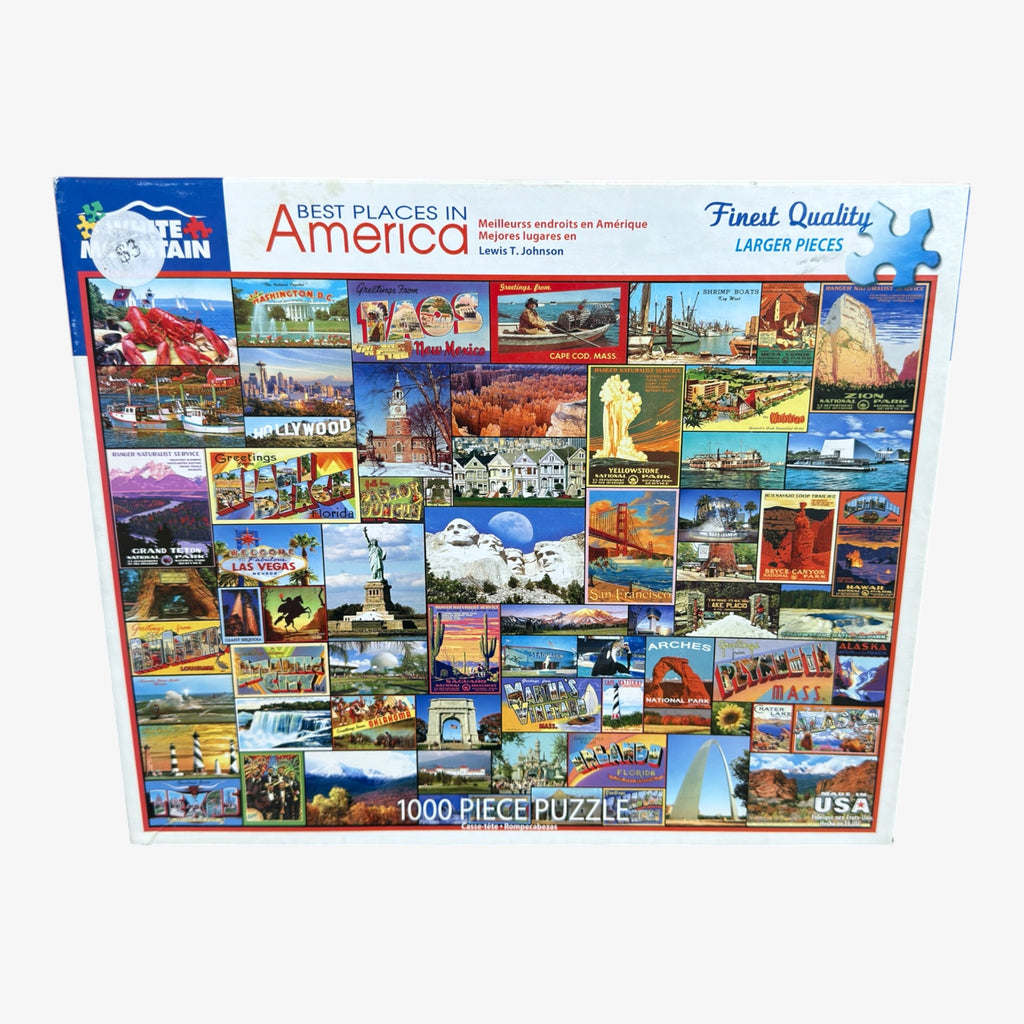 White Mountain Puzzles 1000-piece Jigsaw Puzzle "Best Places in America" 24" x 30"