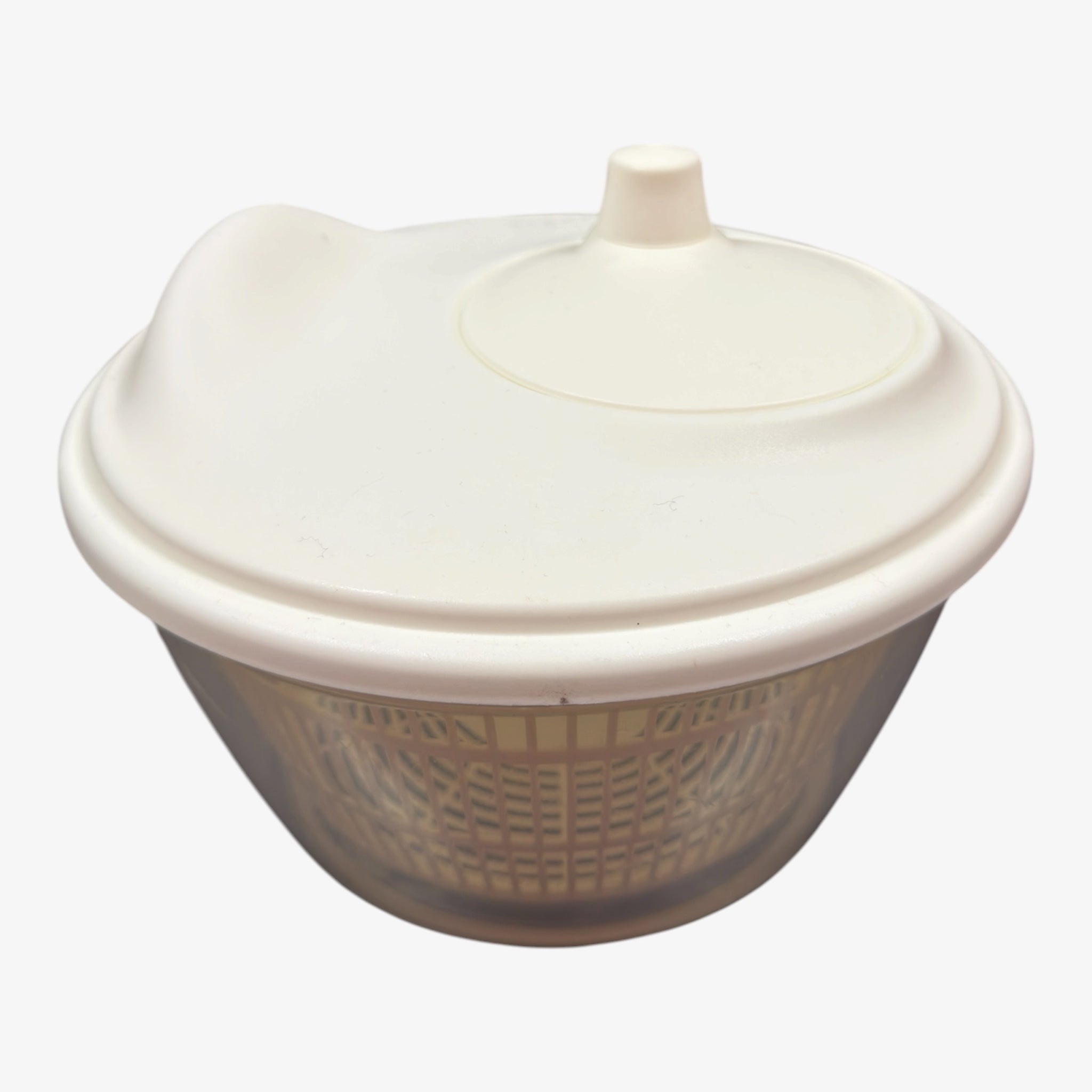 IKEA UPPFYLLD Salad Spinner White 9"D x 4"H