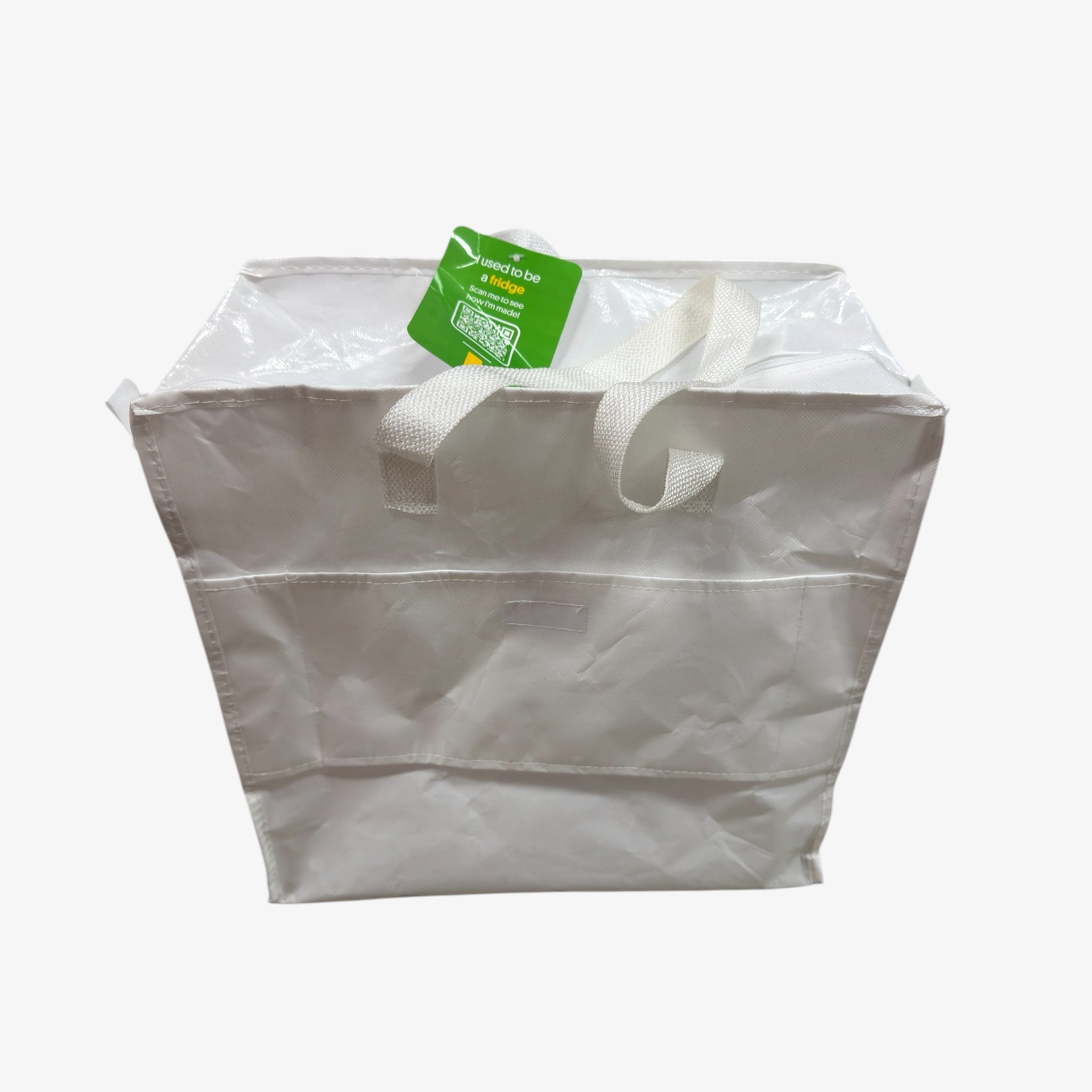 Aelia Duty Free Reusable White Plastic Bag