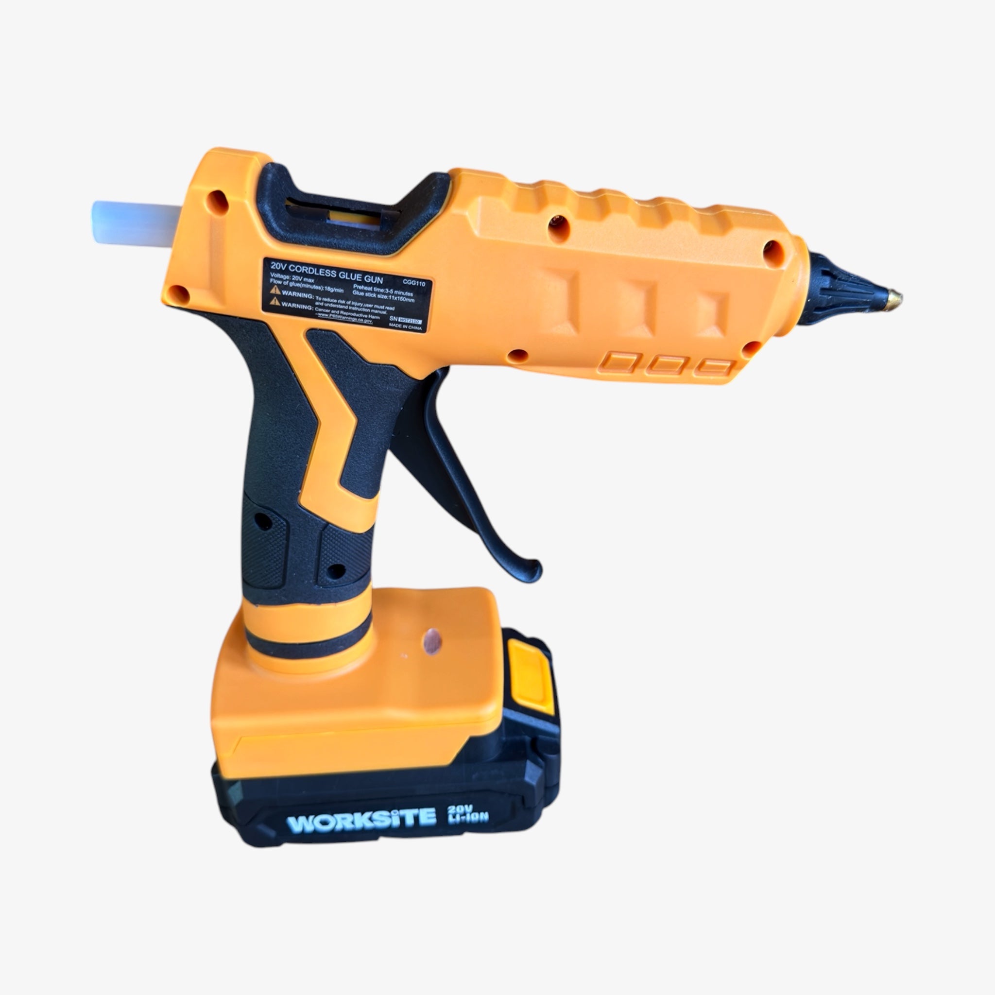 WORKSITE 20V Cordless Hot Glue Gun