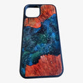 Carved iPhone 14 Pro Wood+Resin Glow In The Dark Magsafe Phone Case